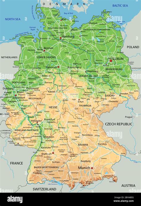 Mappa della Germania con indicati i luoghi di pellegrinaggio menzionati