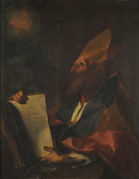 Illustrazione di Agostino che medita sulla Bibbia
