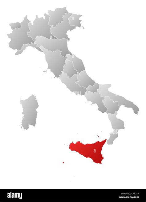 Mappa storica della Sicilia con evidenziata Altavilla Milicia e le aree limitrofe
