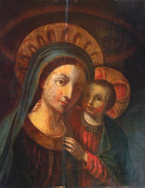 Immagine del quadro restaurato della Madonna della Milìcia