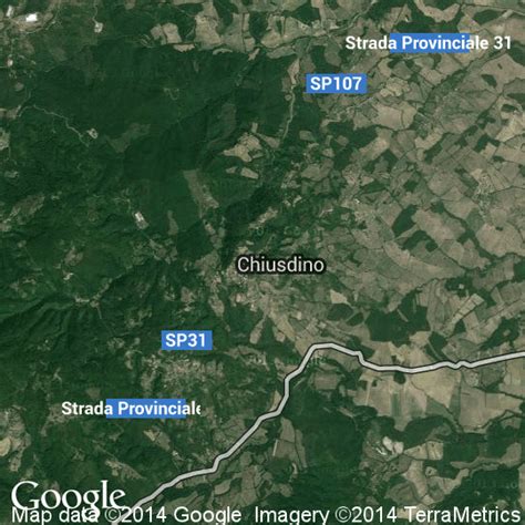 Mappa del borgo di Chiusdino con evidenziati i principali punti di interesse