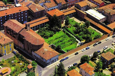 Veduta storica del monastero delle Cappuccine a Borgo Po, Torino