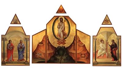 Icona del Cristo Risorto con i segni della passione