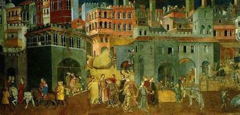 Illustrazione storica o miniatura medievale che raffigura una scena di vita quotidiana dell'epoca