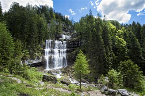 Cascate di Vallesinella in un contesto naturale