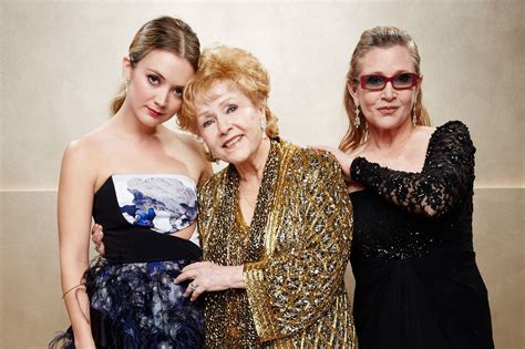 Carrie Fisher, Debbie Reynolds e Billie Lourd insieme