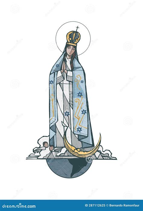 Foto dell'insegna processionale lignea della Vergine Immacolata