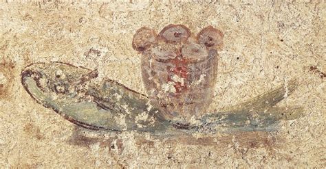 affresco paleocristiano che mostra simboli della salvezza, possibilmente con un riferimento al Tau