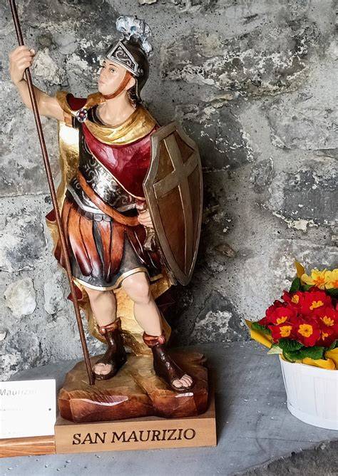 Icona di San Maurizio con gli attributi da martire soldato