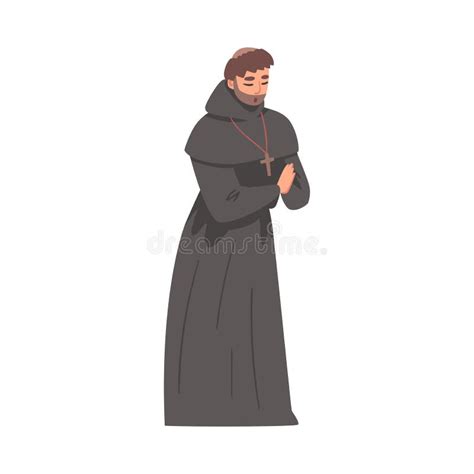 Illustrazione di un sacerdote in manette o un tribunale