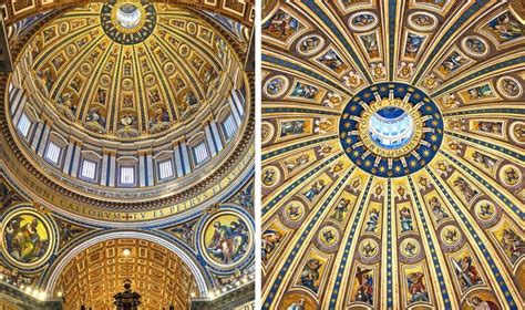 Interno della Cupola di San Pietro, vista dal basso