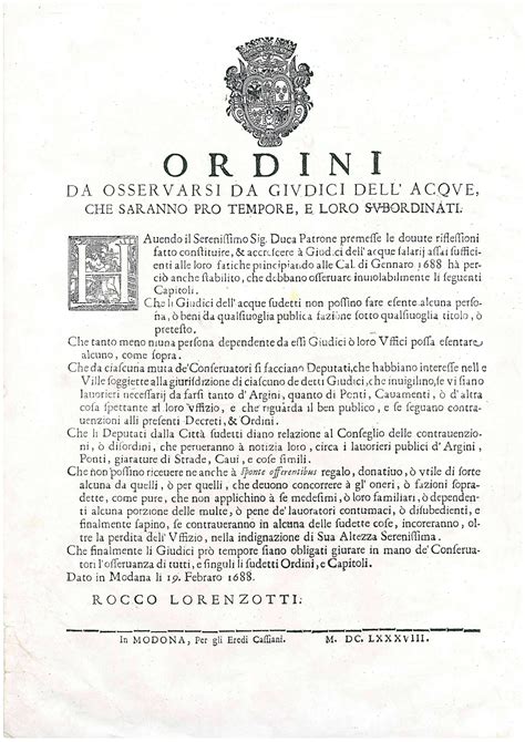 Documenti storici utilizzati per la ricerca