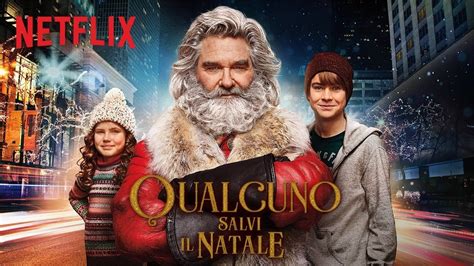 Locandina del film Qualcuno salvi il Natale con Babbo Natale e i due bambini
