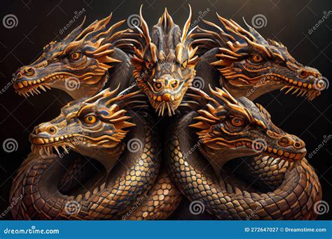 Il boss Hydra a tre teste con colori elementali distinti
