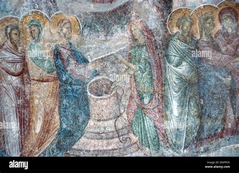Dettaglio di un affresco bizantino o di una tela della Pinacoteca del Monastero
