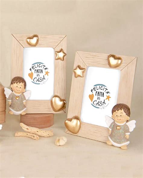 Cornice portafoto personalizzata con angioletto e colomba in quilling