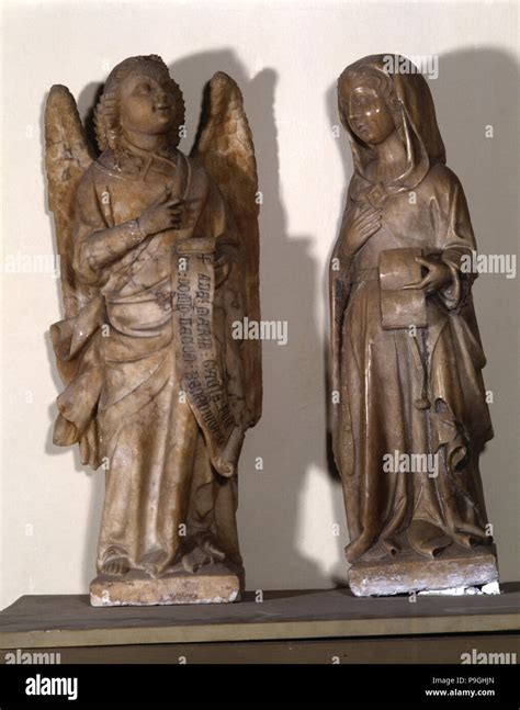 Rappresentazione artistica dell'Annunciazione con l'Arcangelo Gabriele e la Vergine Maria