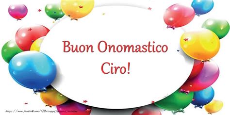 collage di cartoline virtuali divertenti per onomastico con il nome Ciro