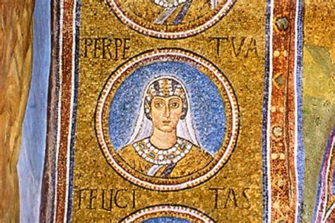 Dettaglio del mosaico di Santa Perpetua nella Cappella di Sant'Andrea