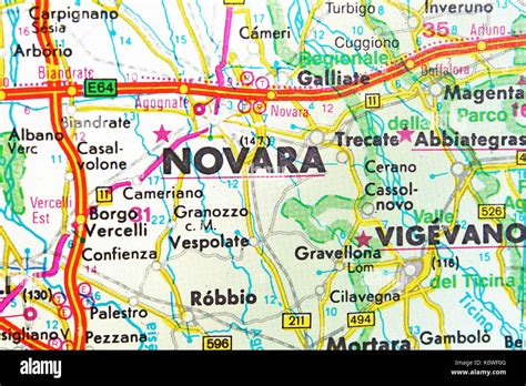 mappa della Diocesi di Novara