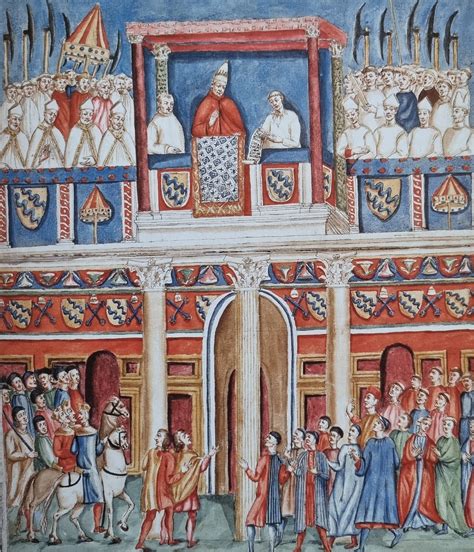 Illustrazione storica del primo Giubileo del 1300 con Papa Bonifacio VIII