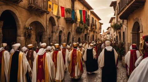 Foto di antichi riti e festività religiose liguri