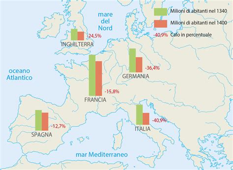 Mappa che mostra la diffusione dei canti natalizi in Europa