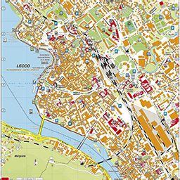 Mappa del Decanato di Lecco con evidenziate le parrocchie principali
