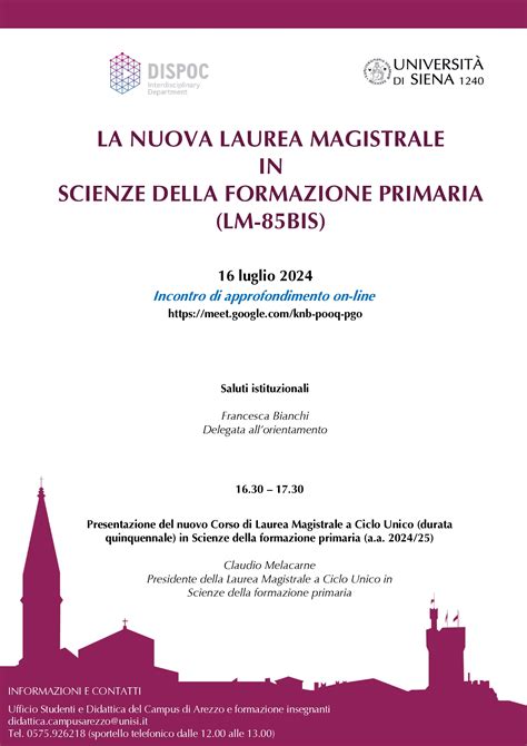 Infografica: struttura e materie principali del corso di Laurea Magistrale in Sociologia