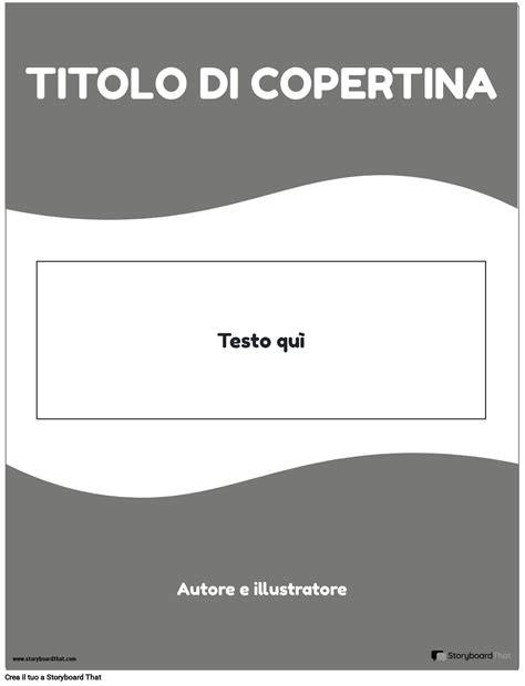 Modello di copertina di libretto con esempi di font leggibili e creativi