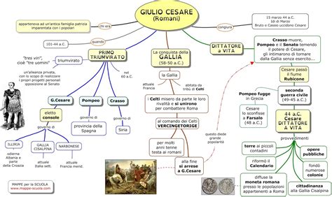 Mappa della Gallia e della Britannia all'epoca di Giulio Cesare