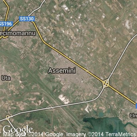 Mappa stilizzata del comune di Assemini con evidenziate le zone del centro storico e l'area da via Olimpia a via F., indicate per la benedizione parrocchiale.