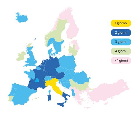 Mappa del network di spedizione pacchi GLS in Europa e nel mondo