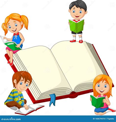 Illustrazione di bambini che leggono un libro su amicizia e diversità