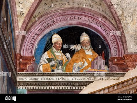 Incisione storica di papa Gregorio III e la Basilica di San Pietro