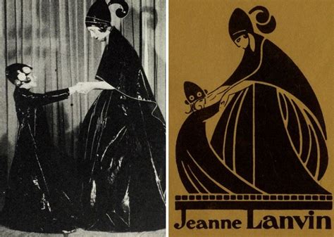 Foto d'epoca del 1907 che ritrae Jeanne Lanvin con la figlia Marguerite, fonte di ispirazione per il logo della Maison.