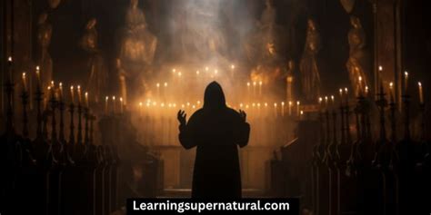 Thematic photo of a priest performing an exorcism, emphasizing spiritual liberation and the power of faith.