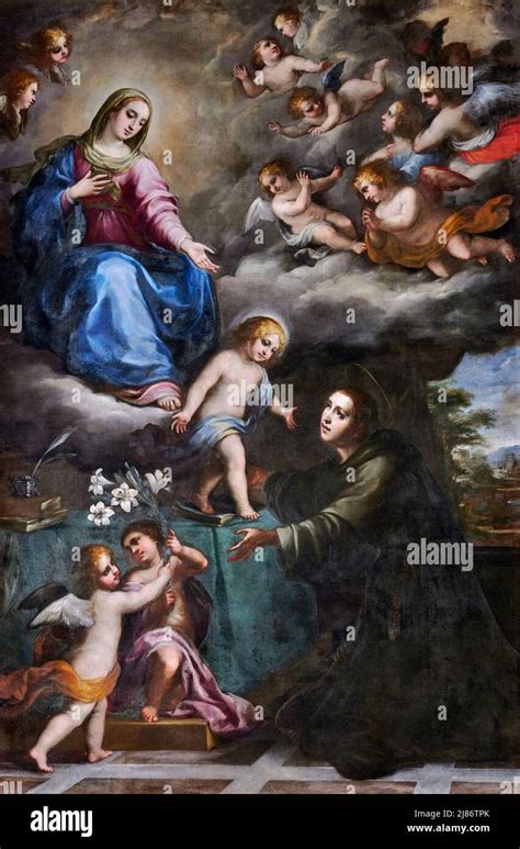 Immacolata con i Santi Francesco d'Assisi ed Antonio da Padova di Pacecco De Rosa, 1651