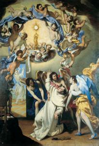 Angeli che impongono il cingolo della castità a San Tommaso d'Aquino di Pacecco De Rosa, 1652