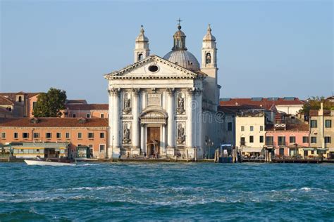 Foto aerea della Chiesa del Redentore sull'isola della Giudecca, Venezia