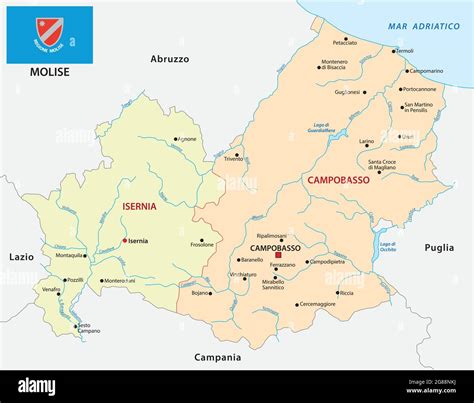 Mappa del Molise o illustrazione di un paesaggio rurale desolato
