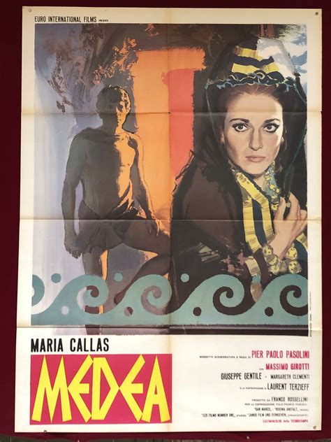 Manifesto del film Medea di Pier Paolo Pasolini