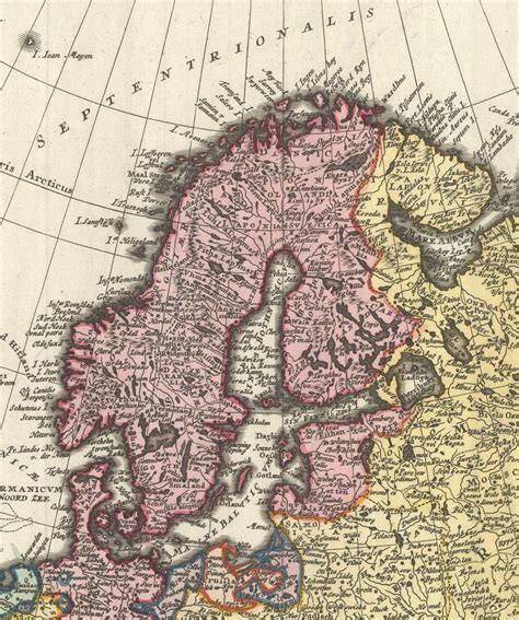 Mappa dell'Europa che evidenzia i centri di diffusione del Rococò nel XVIII secolo