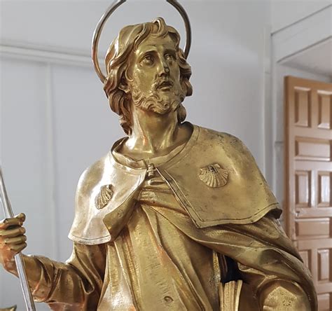 Statua di San Giacomo pellegrino nella Cattedrale di Santiago