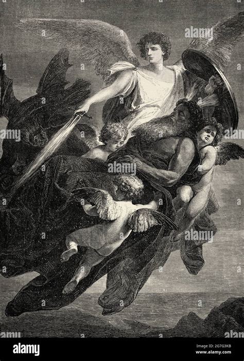 Illustrazione storica dell'Arcangelo Michele e Sant'Auberto