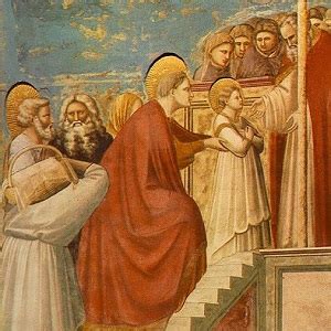 Miniatura di Maria e Giuseppe, dal Protovangelo di Giacomo