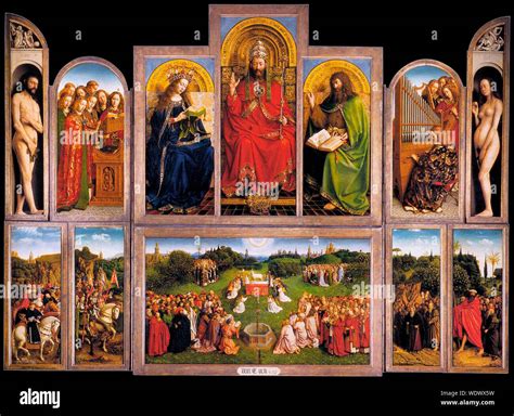 Pannello della pala d'altare di Gand di Jan van Eyck (1432)