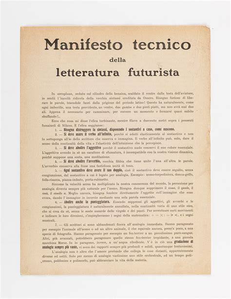 Manifesto futurista russo con citazioni di Majakovskij