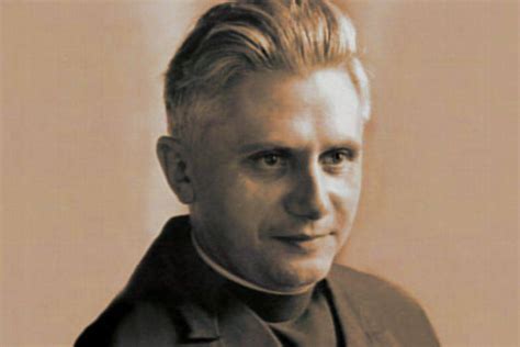 Ritratto di Joseph Ratzinger da giovane