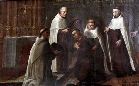 Illustrazione di monaci carmelitani nel Monte Carmelo